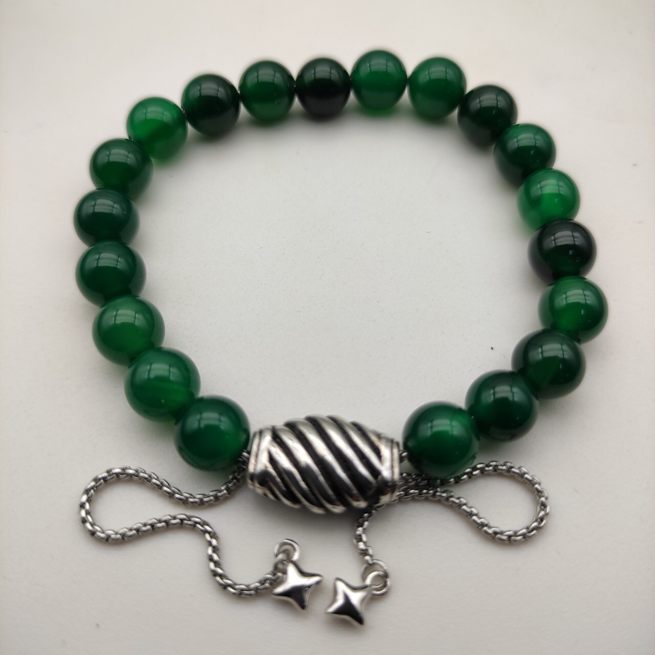 8MM Stretch Rock Crystal Bracelet