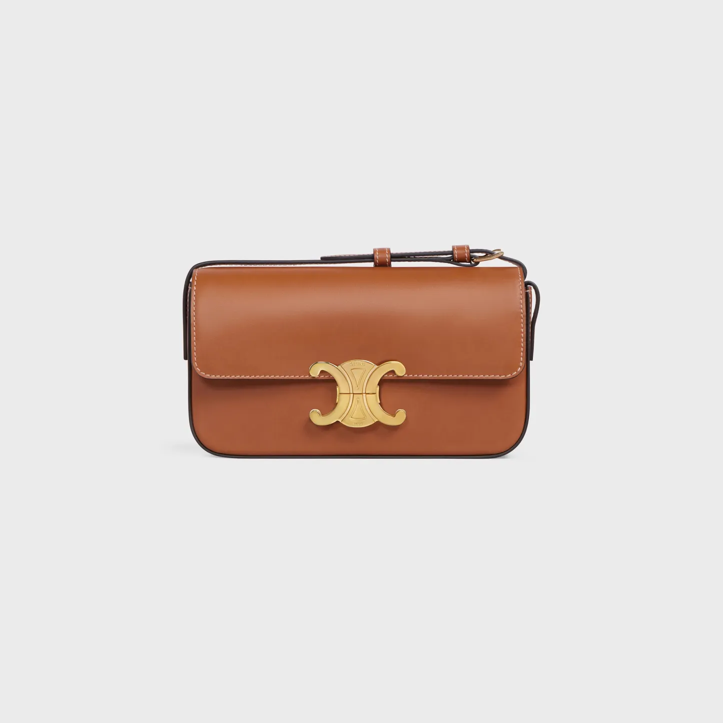 SHOULDER BAG CLAUDE in Natural Calfskin