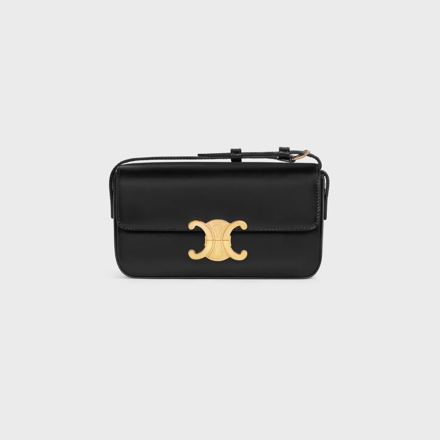 SHOULDER BAG CLAUDE in shiny calfskin