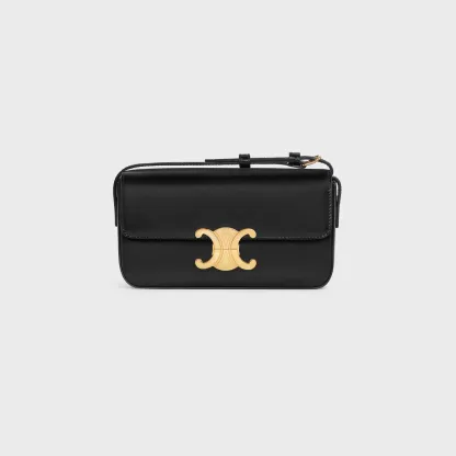 SHOULDER BAG CLAUDE in shiny calfskin
