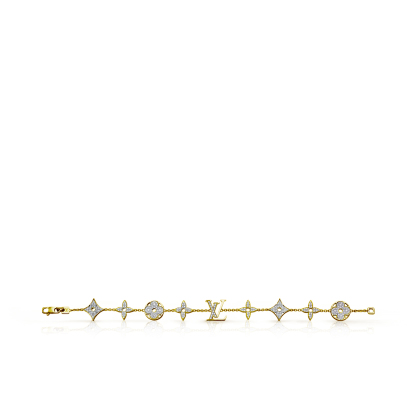 Diamond Blossom bracelet, gold and diamonds