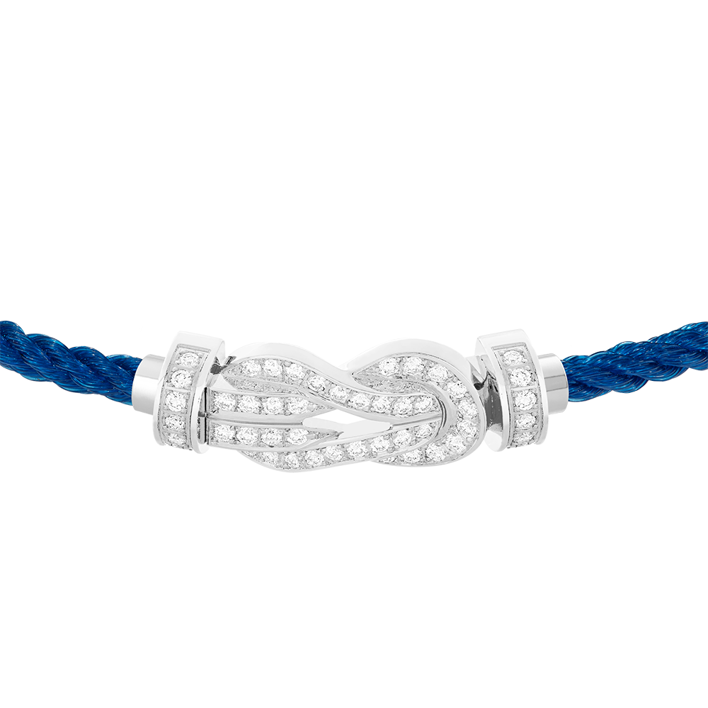 CHANCE INFINIE BRACELET 18K WHITE GOLD AND DIAMONDS MEDIUM MODEL