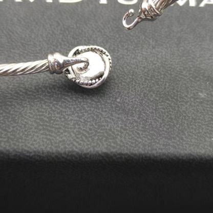 Cable Classics Bracelet,Blue Topaz and Bead Detail, Sterling Silver, 3mm