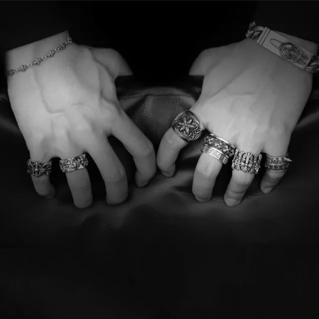 DOUBLE FLORAL RING