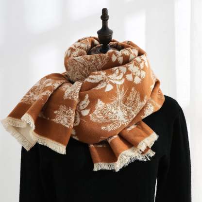 Double-sided cashmere scarf fd printing scarf
