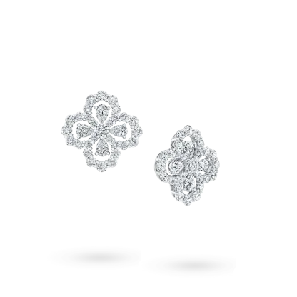 Diamond Loop Full Motif Diamond Earrings