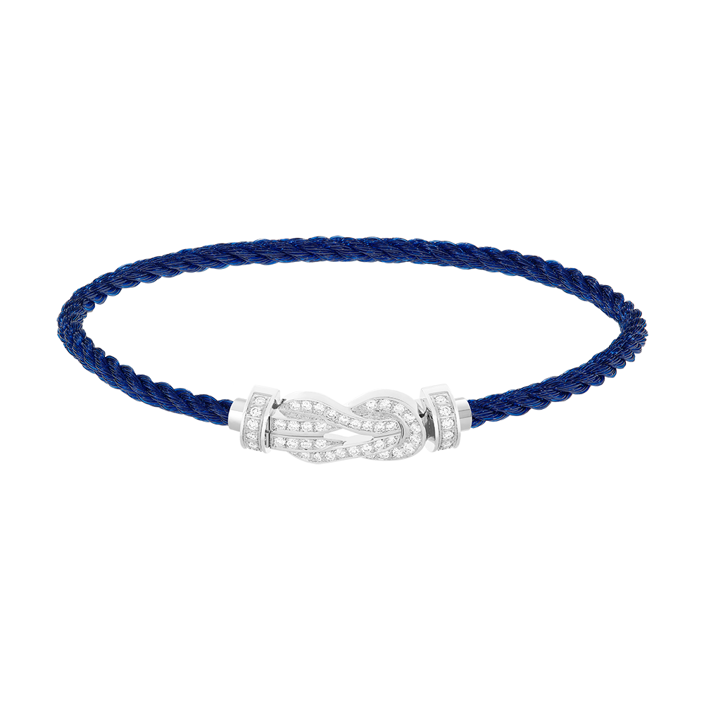 CHANCE INFINIE BRACELET 18K WHITE GOLD AND DIAMONDS MEDIUM MODEL