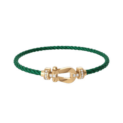 FORCE 10 BRACELET 18K YELLOW GOLD AND DIAMONDS MEDIUM MODEL