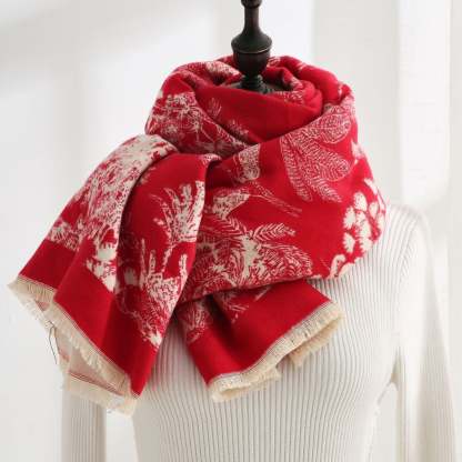 Double-sided cashmere scarf fd printing scarf