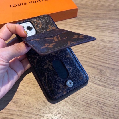 Up and down card holder mobile phone case