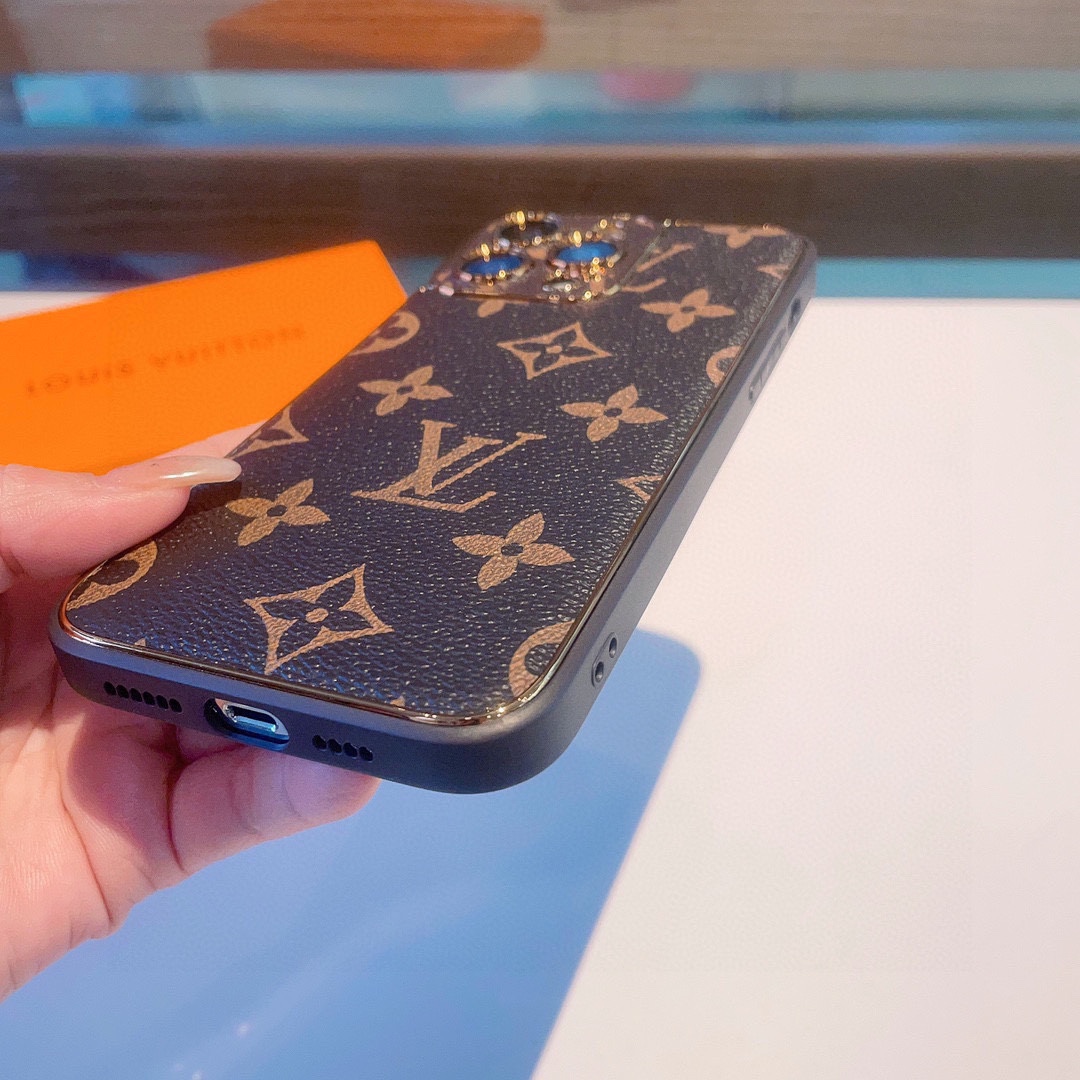 Classic electroplating old flower mobile phone case