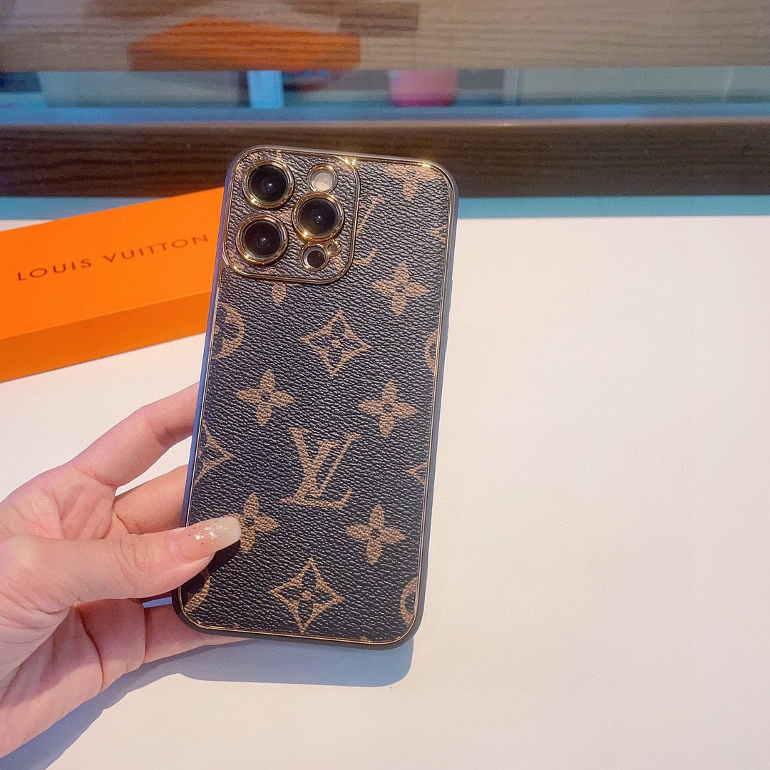 Classic electroplating old flower mobile phone case