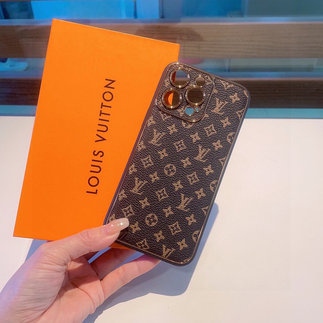 Classic electroplating old flower mobile phone case