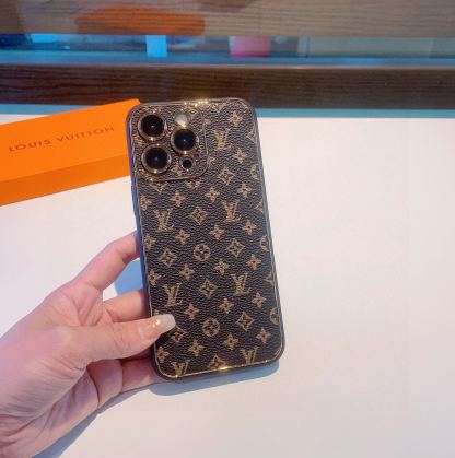 Classic electroplating old flower mobile phone case