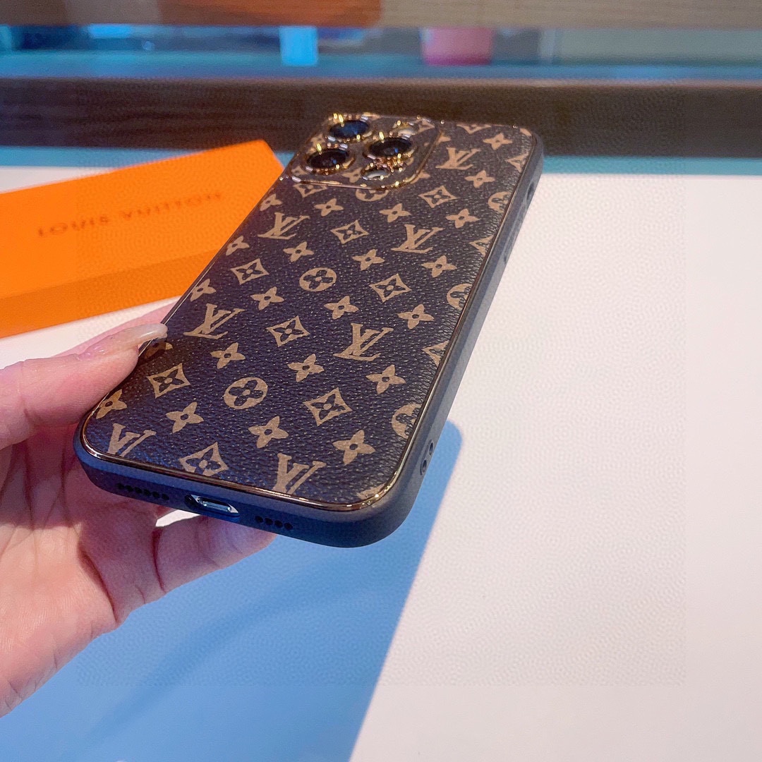 Classic electroplating old flower mobile phone case