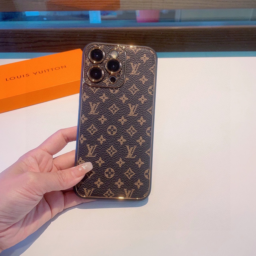 Classic electroplating old flower mobile phone case