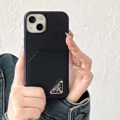 Crossgrain card pocket phone case