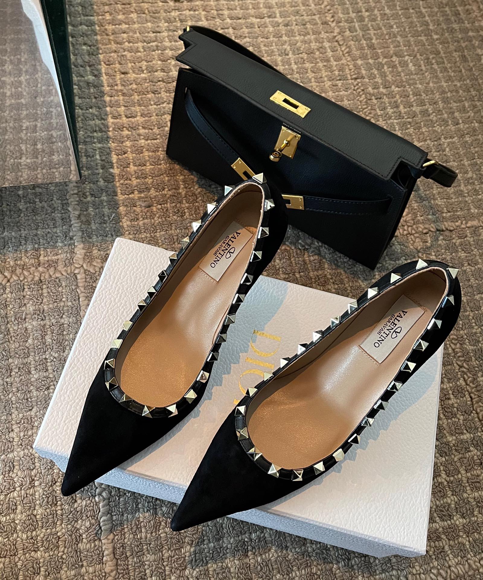Suede Pointy Flats