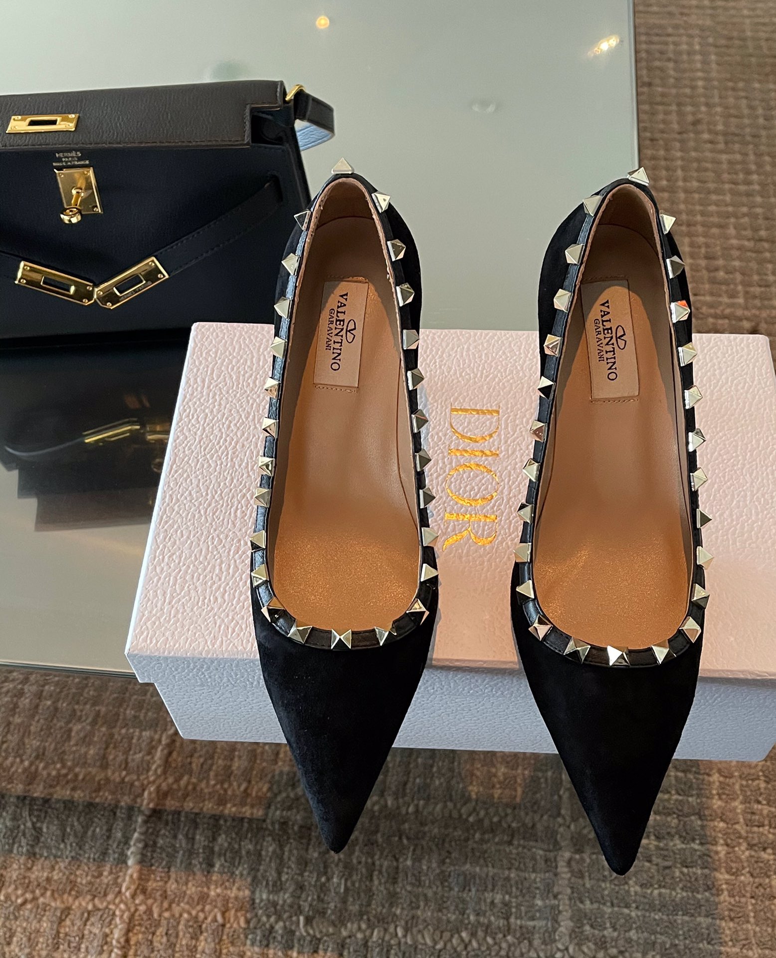 Suede Pointy Flats
