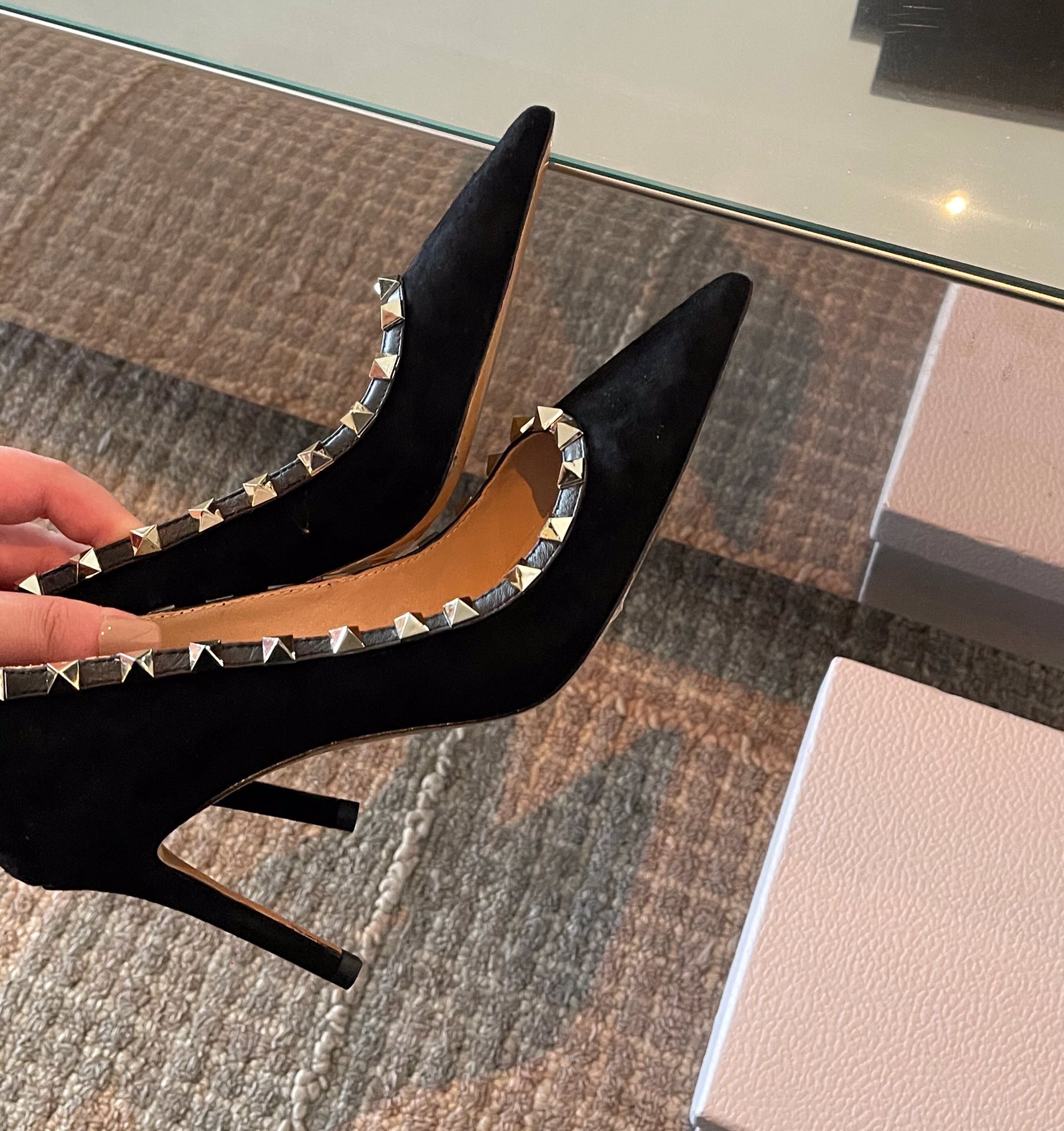 Suede Pointy Flats