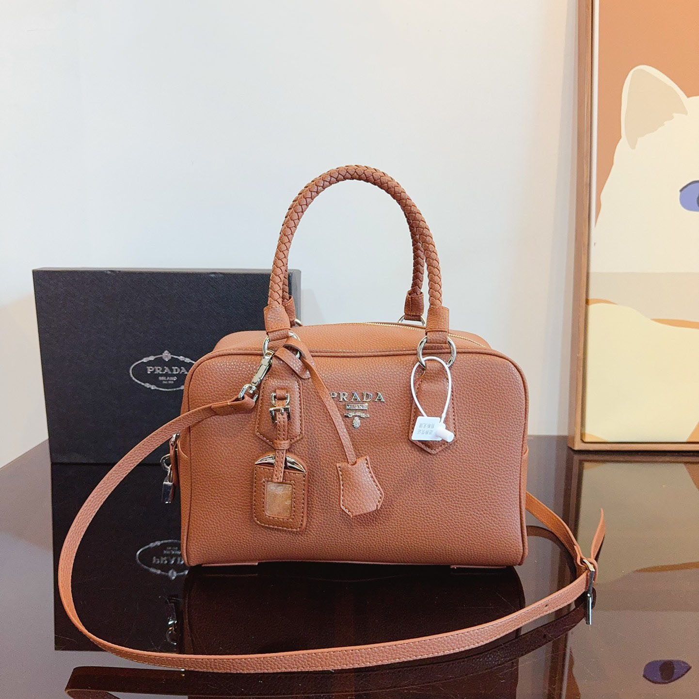 Re-Edition 1995 brushed-leather mini handbag