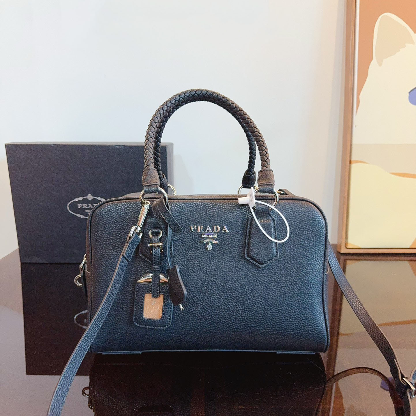 Re-Edition 1995 brushed-leather mini handbag