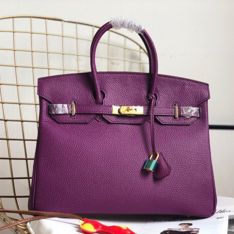 Herthtmes Togo Birkin 25/30/35 Dark Blue Bag