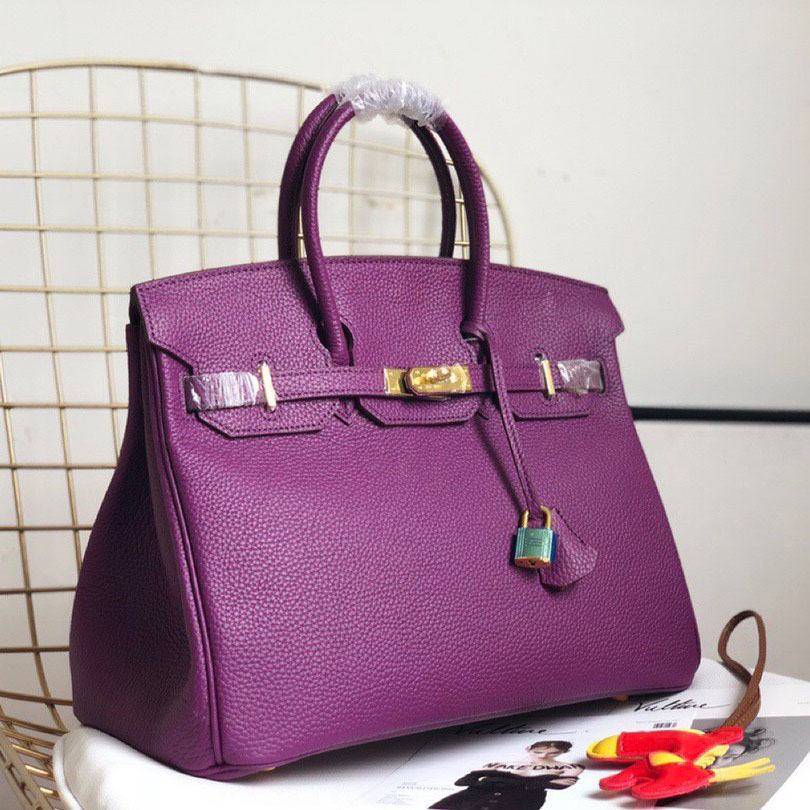 Herthtmes Togo Birkin 25/30/35 Dark Blue Bag