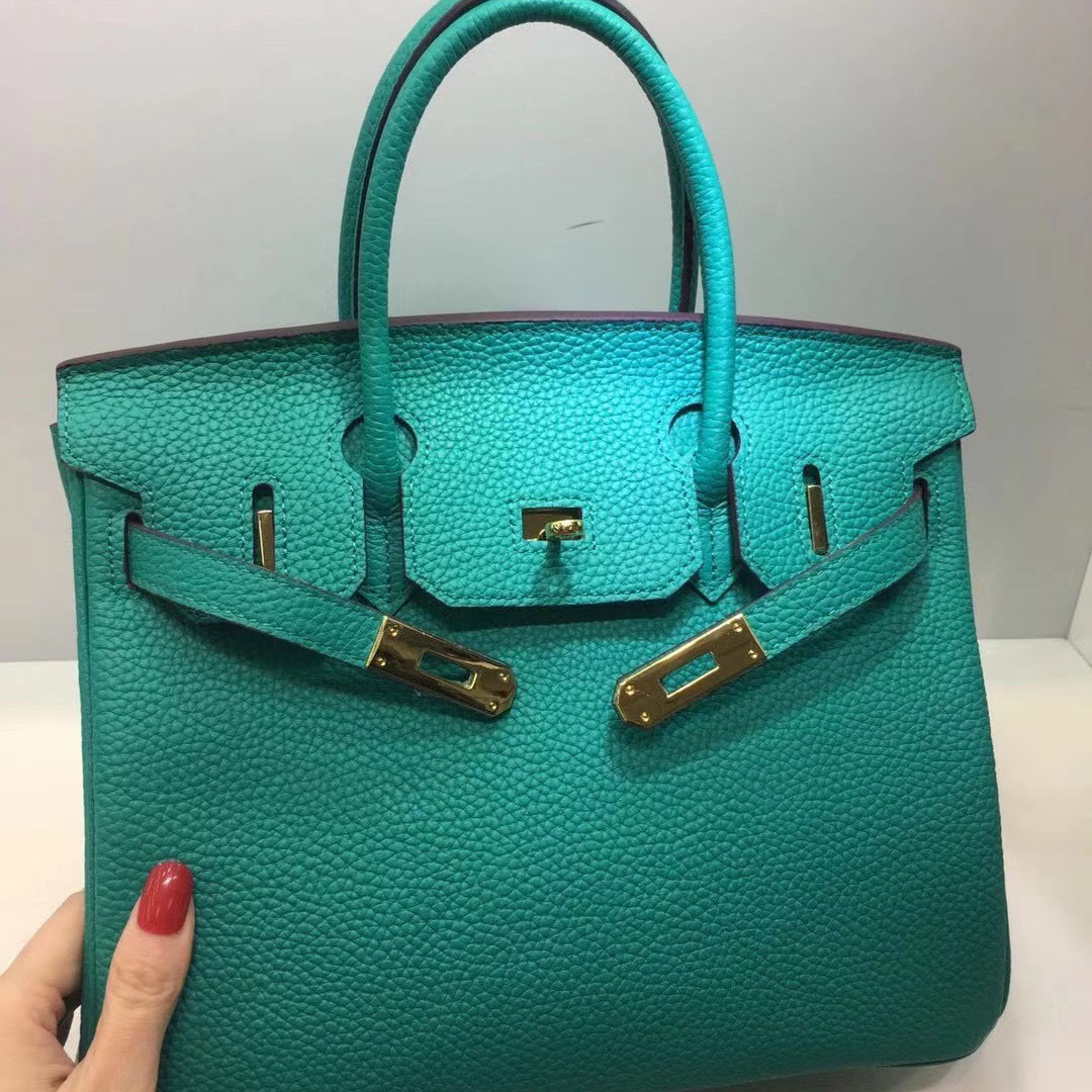 Herthtmes Togo Birkin 25/30/35 Ice Green Bag
