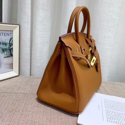 Herthtmes Togo Birkin 20/25/30/35 Bottle Brown Bag