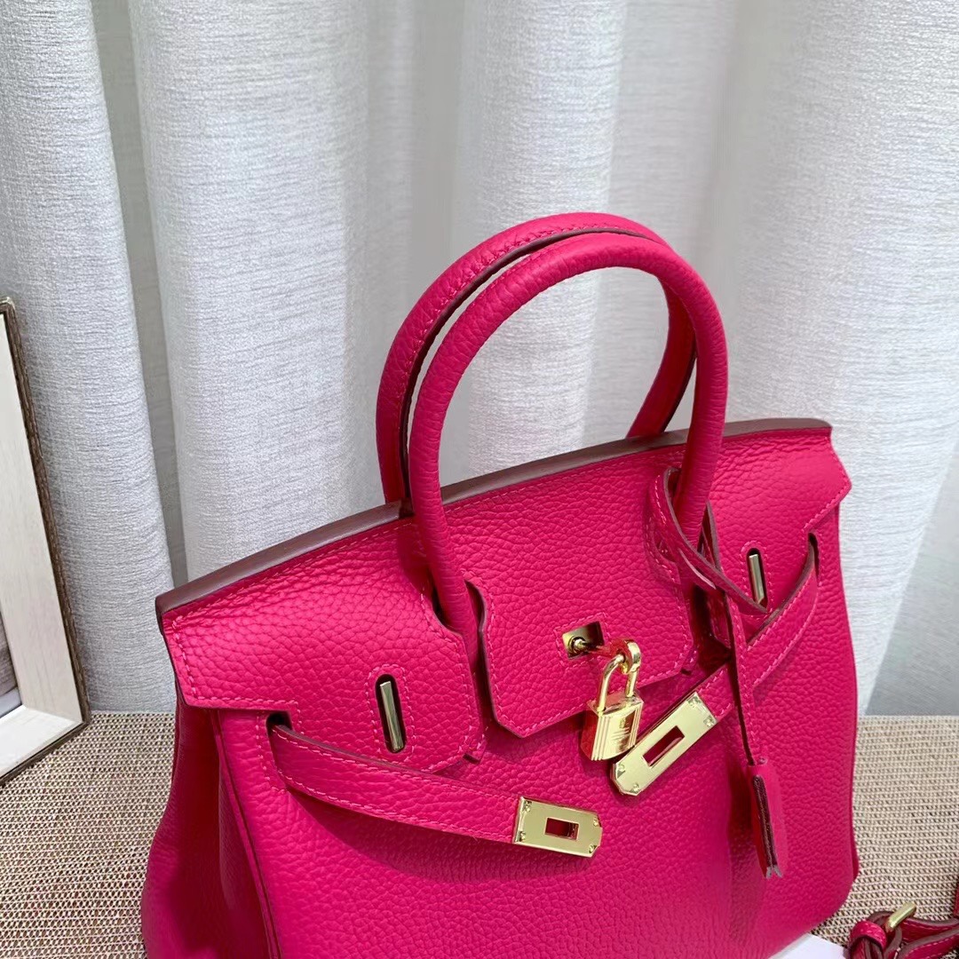 Herthtmes Togo Birkin 20/25/30/35 Bottle Red Bag