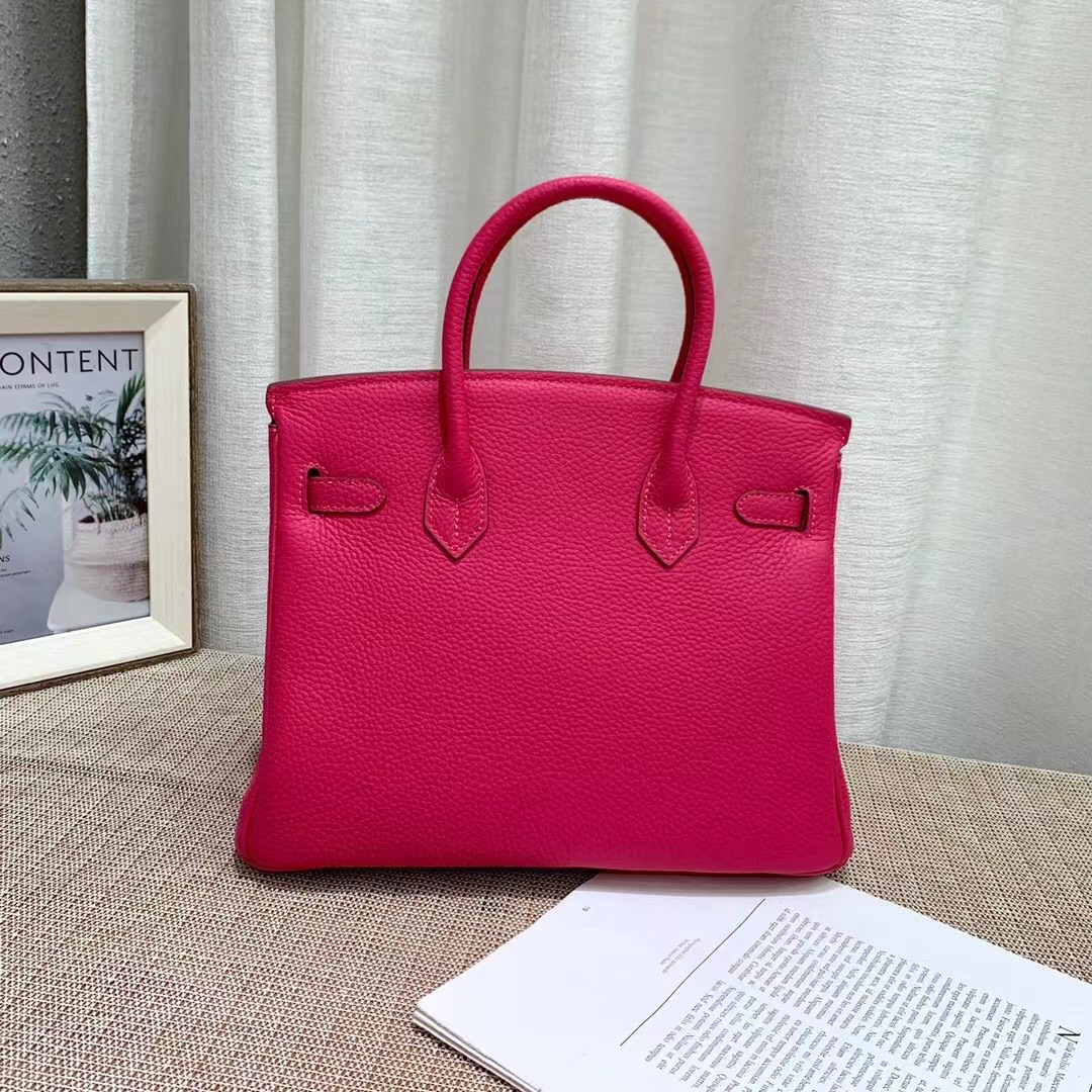 Herthtmes Togo Birkin 20/25/30/35 Bottle Red Bag