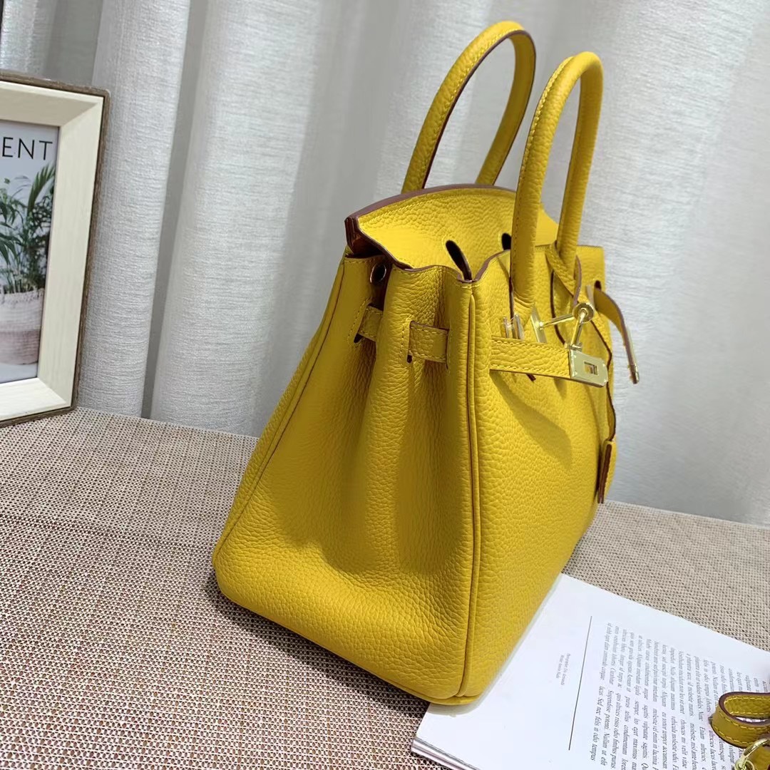 Herthtmes Togo Birkin 20/25/30/35 Bottle Yellow Bag