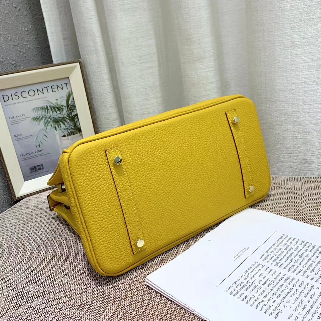 Herthtmes Togo Birkin 20/25/30/35 Bottle Yellow Bag