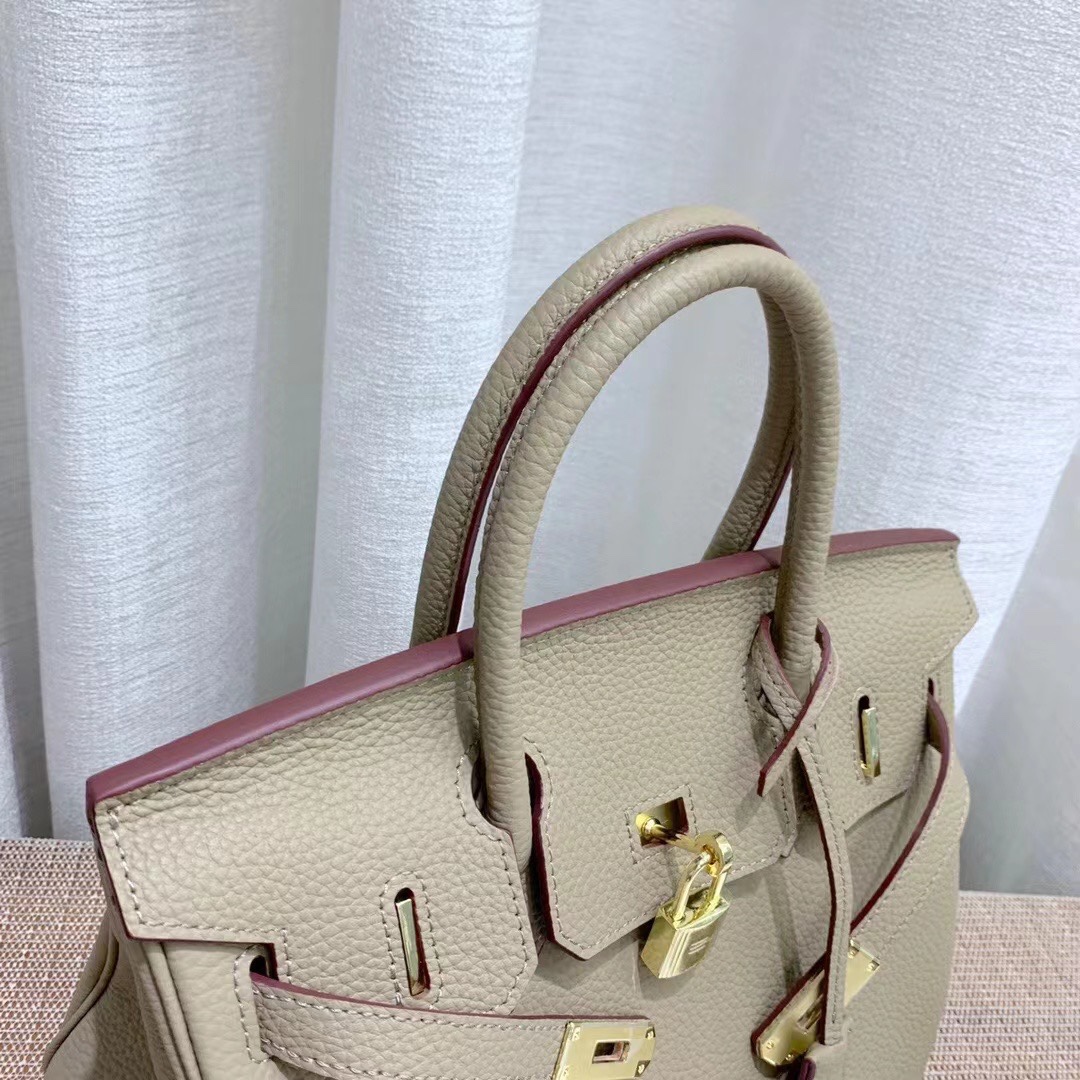Herthtmes Togo Birkin 20/25/30/35 Bottle Grey Bag