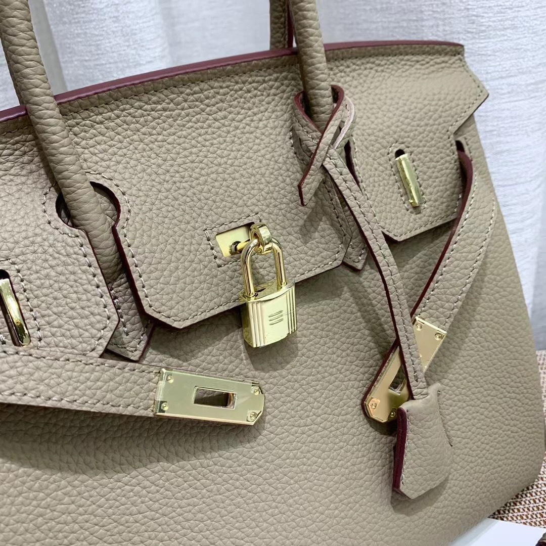 Herthtmes Togo Birkin 20/25/30/35 Bottle Grey Bag