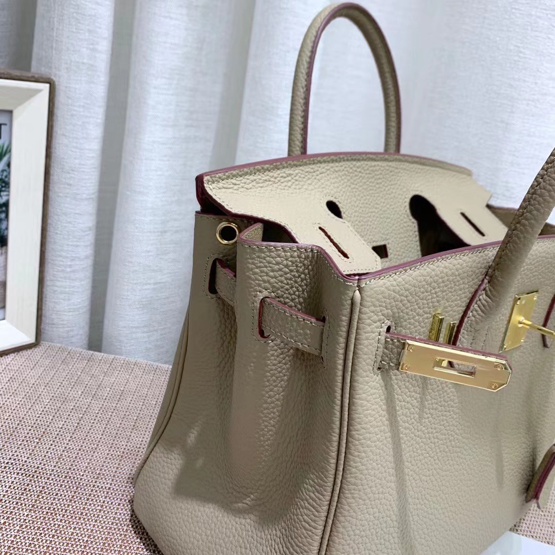 Herthtmes Togo Birkin 20/25/30/35 Bottle Grey Bag