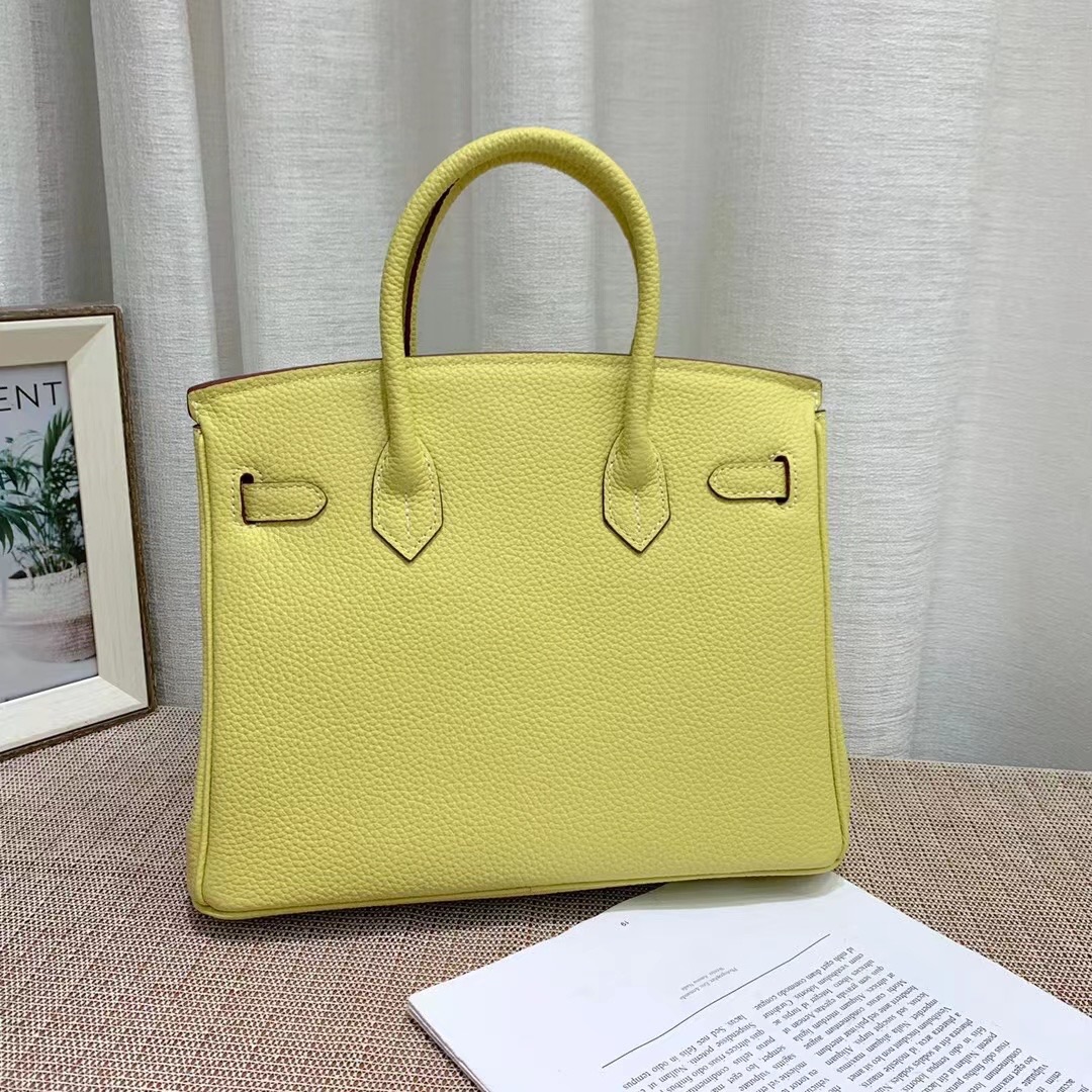 Herthtmes Togo Birkin 20/25/30 Bottle Yellow Bag