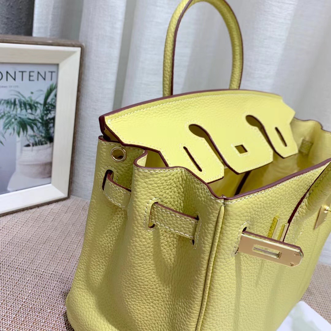 Herthtmes Togo Birkin 20/25/30 Bottle Yellow Bag