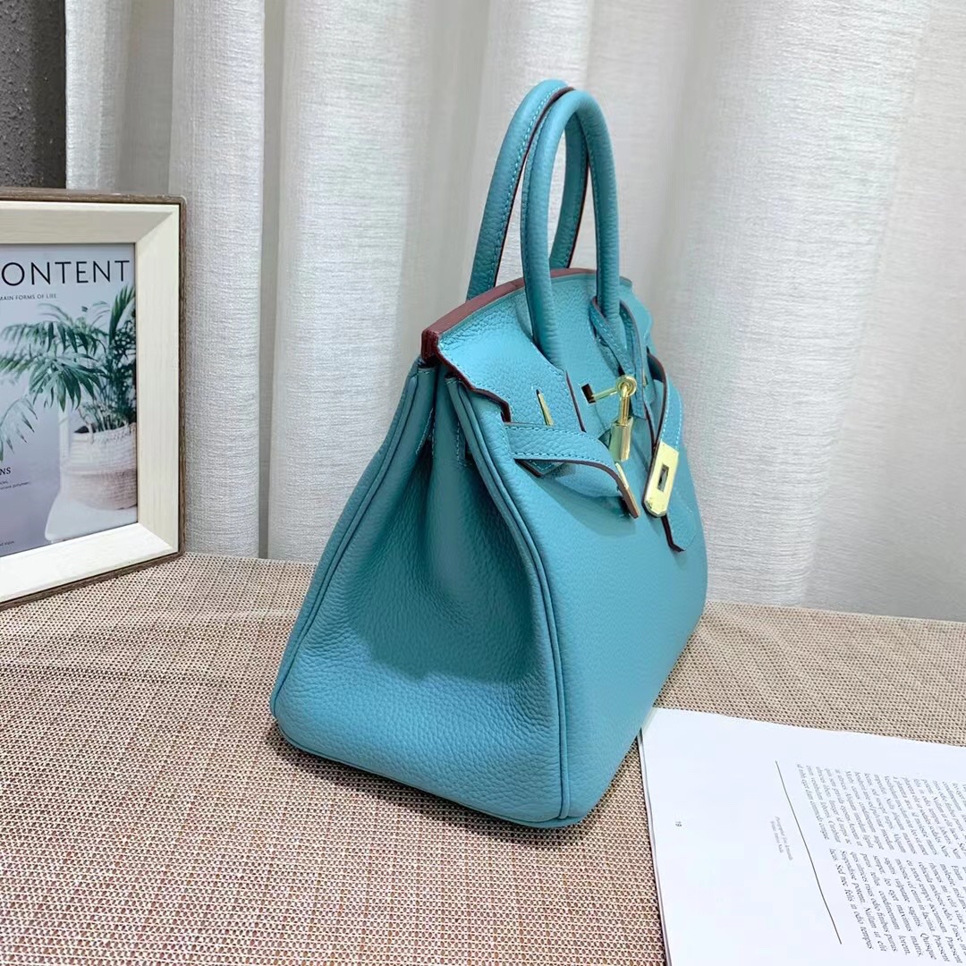 Herthtmes Togo Birkin 20/25/30/35 Bottle Blue Bag