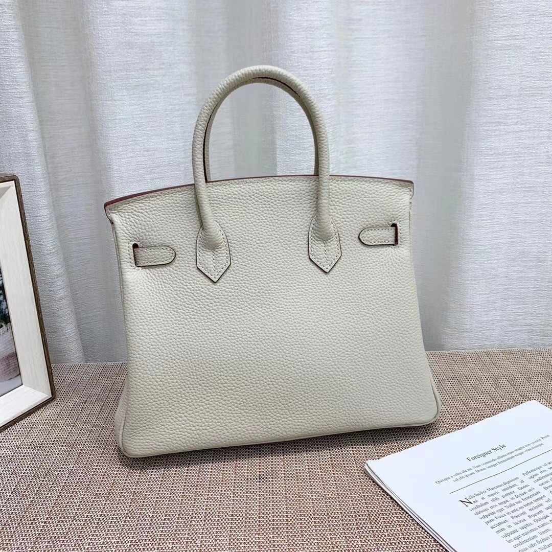Herthtmes Togo Birkin 20/25/30/35 Bottle Grey Bag