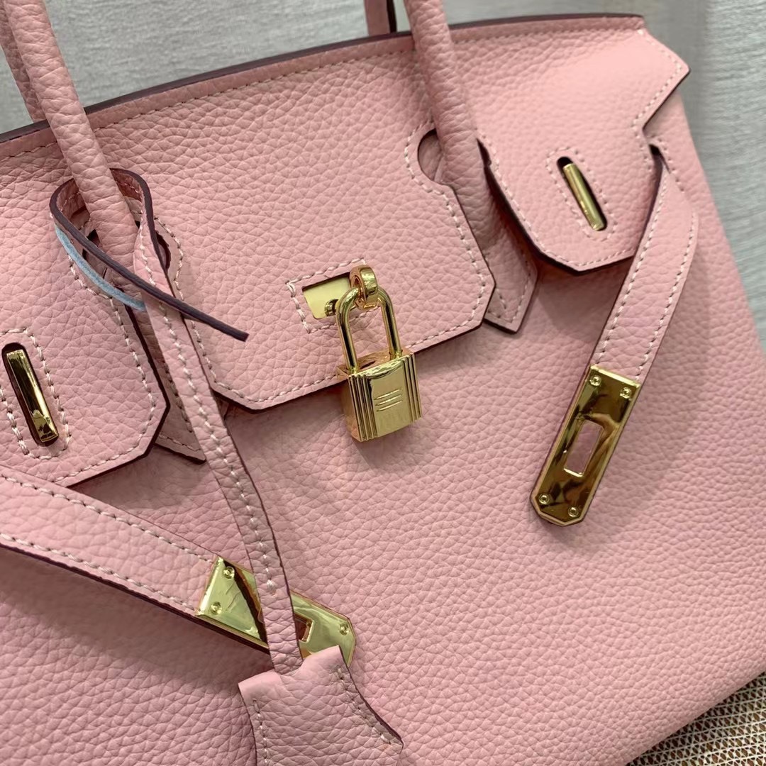 Herthtmes Togo Birkin 20/25/30/35 Bottle Pink Bag