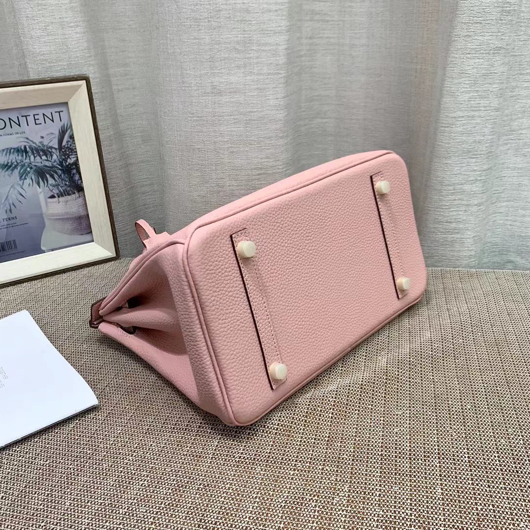 Herthtmes Togo Birkin 20/25/30/35 Bottle Pink Bag