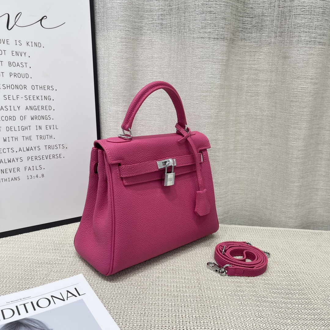 Herthtmes Togo Birkin 20/25 Bottle Red Bag
