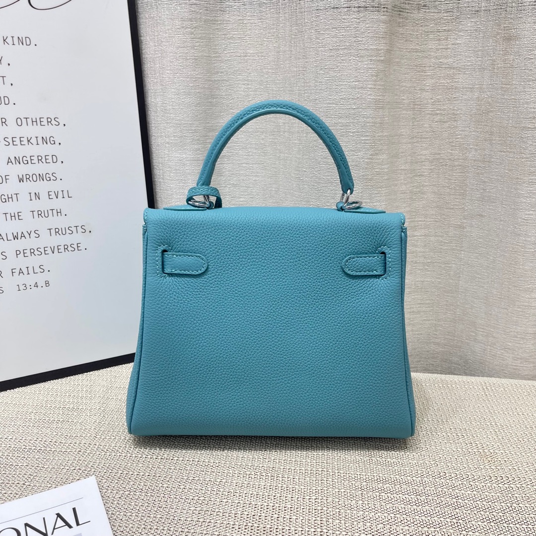 Herthtmes Togo Birkin 20/25 Bottle Blue Bag