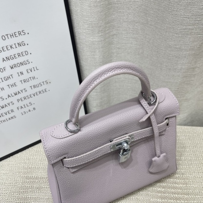 Herthtmes Togo Birkin 20/25 Bottle Light Purple Bag