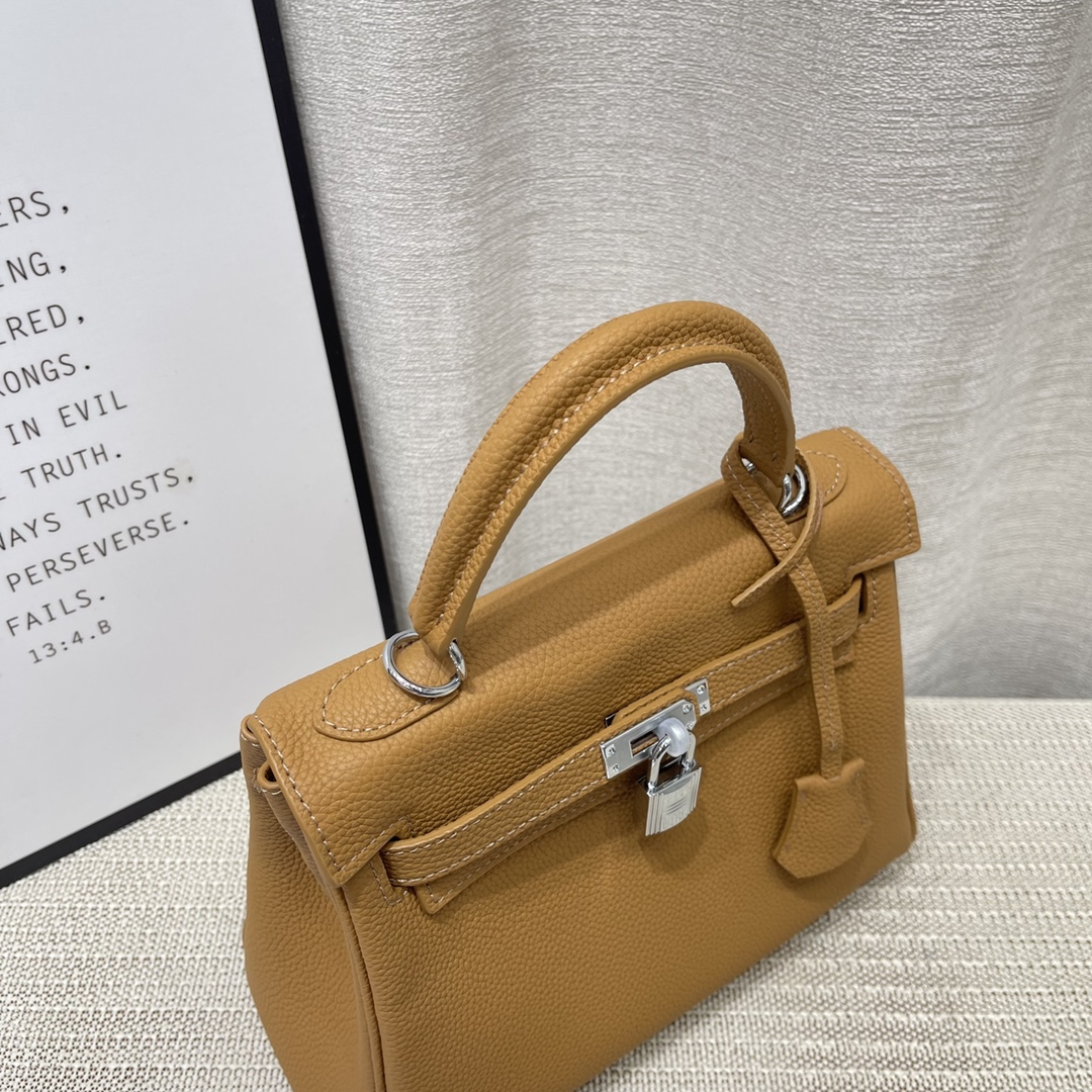 Herthtmes Togo Birkin 20/25 Bottle Brown Bag