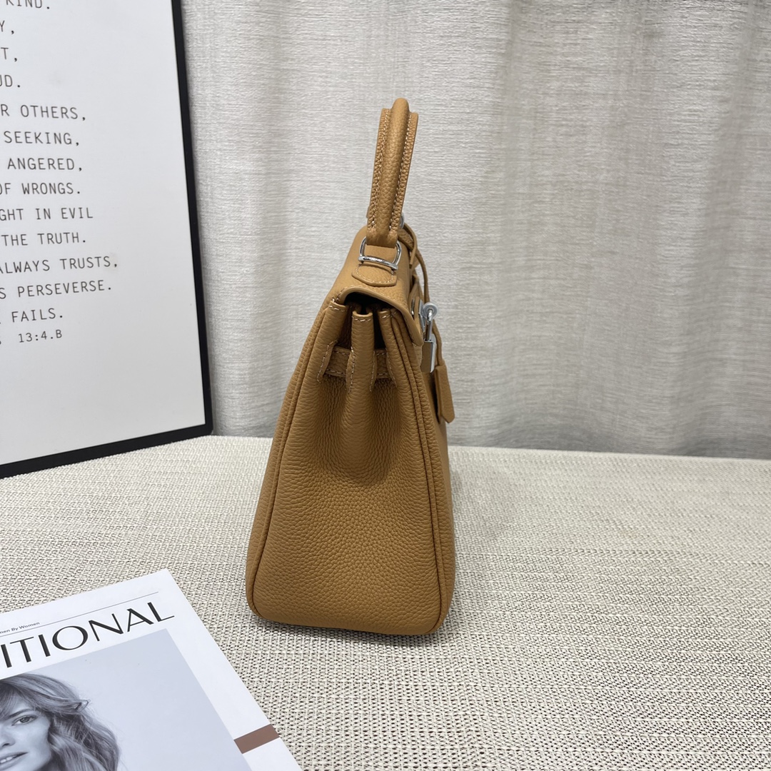Herthtmes Togo Birkin 20/25 Bottle Brown Bag