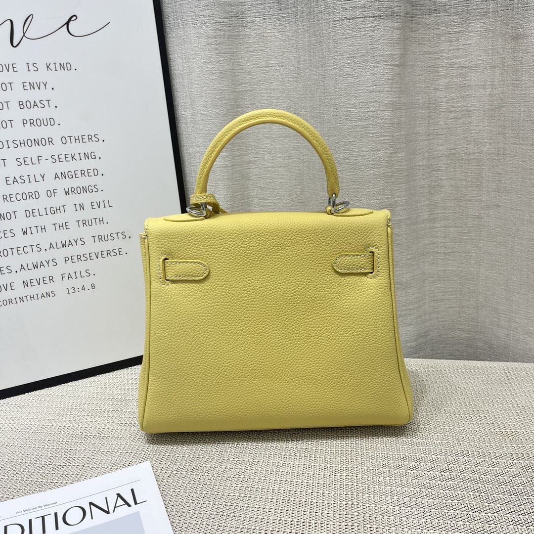 Herthtmes Togo Birkin 20/25 Bottle Yellow Bag