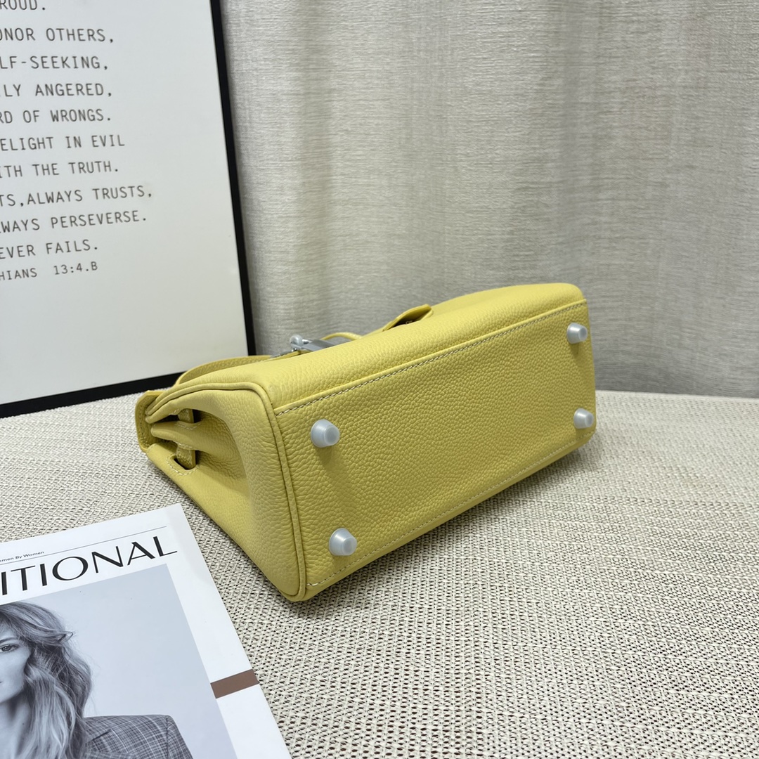 Herthtmes Togo Birkin 20/25 Bottle Yellow Bag